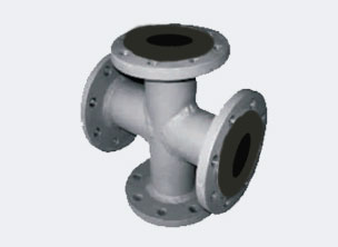 Unequal Cross HDPE Lined Fitting
