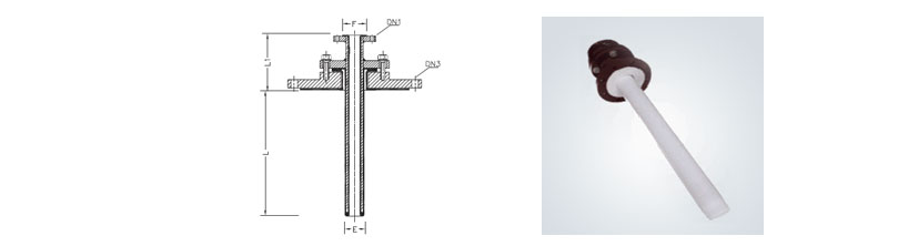 Lined Dip Pipe PTFE